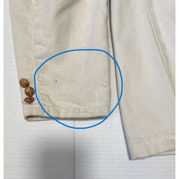 PIONEER WEAR - Mens VINTAGE Canvas Cotton & Leather Accents Jacket - Size 42L - Picture 6 of 12